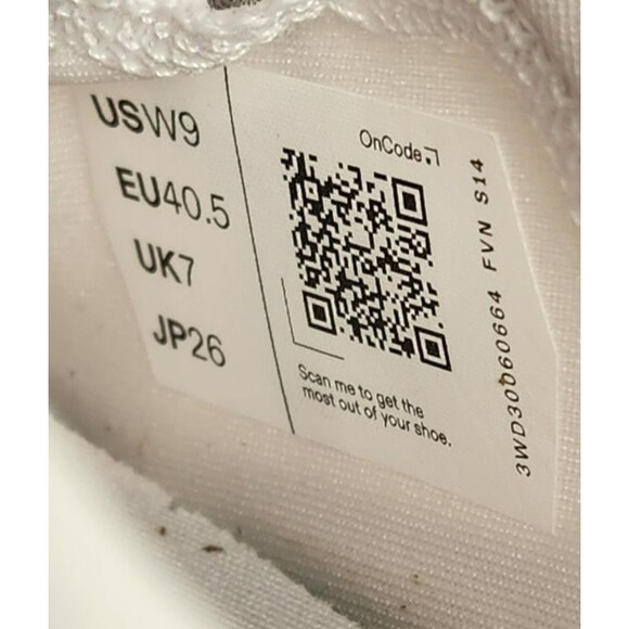 On Women's White / Frost Cloudpulse Training Shoes Size 9 - Picture 10 of 11